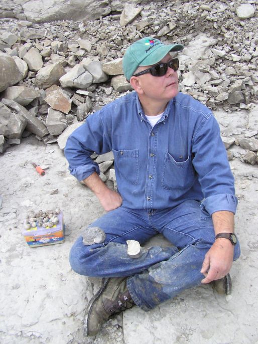 hunting fossils in chalk bluffs