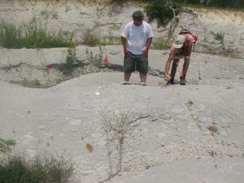 James and Don in gully