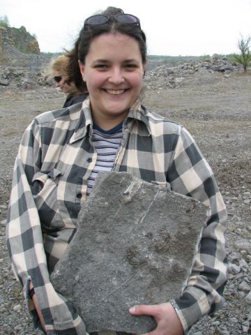 Jessica and her crinoid